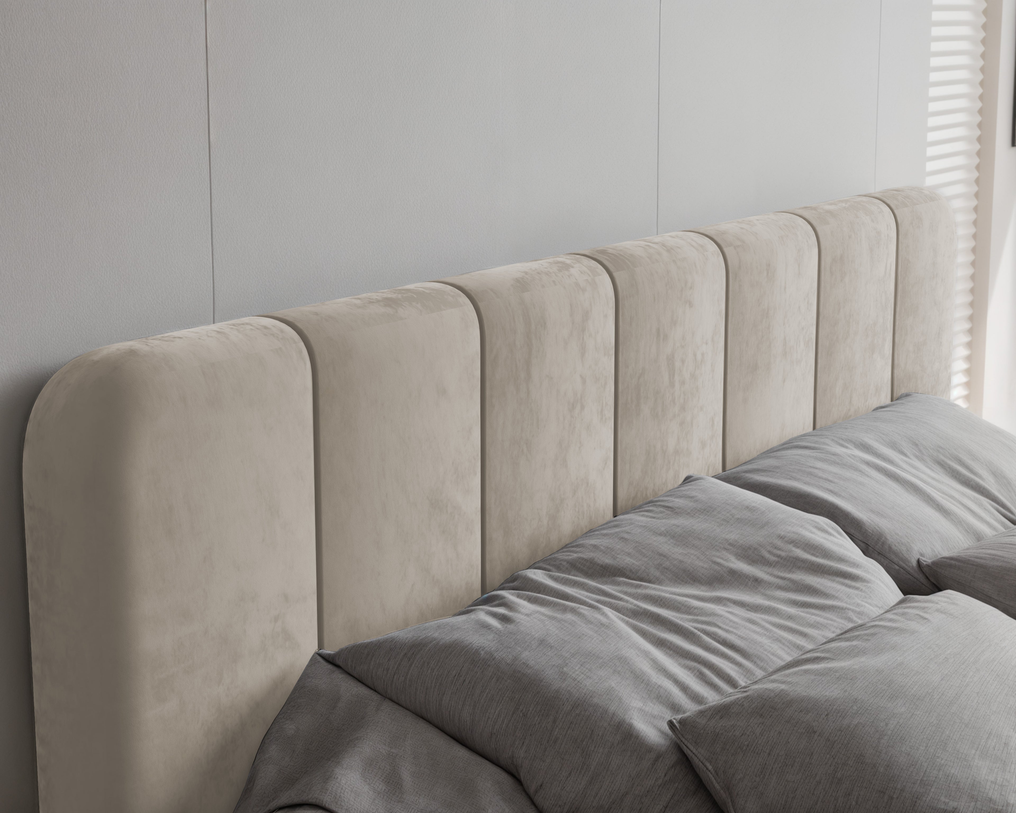 Polsterbett Star 140/160/180x200cm mit Bettkasten und Lattenrost