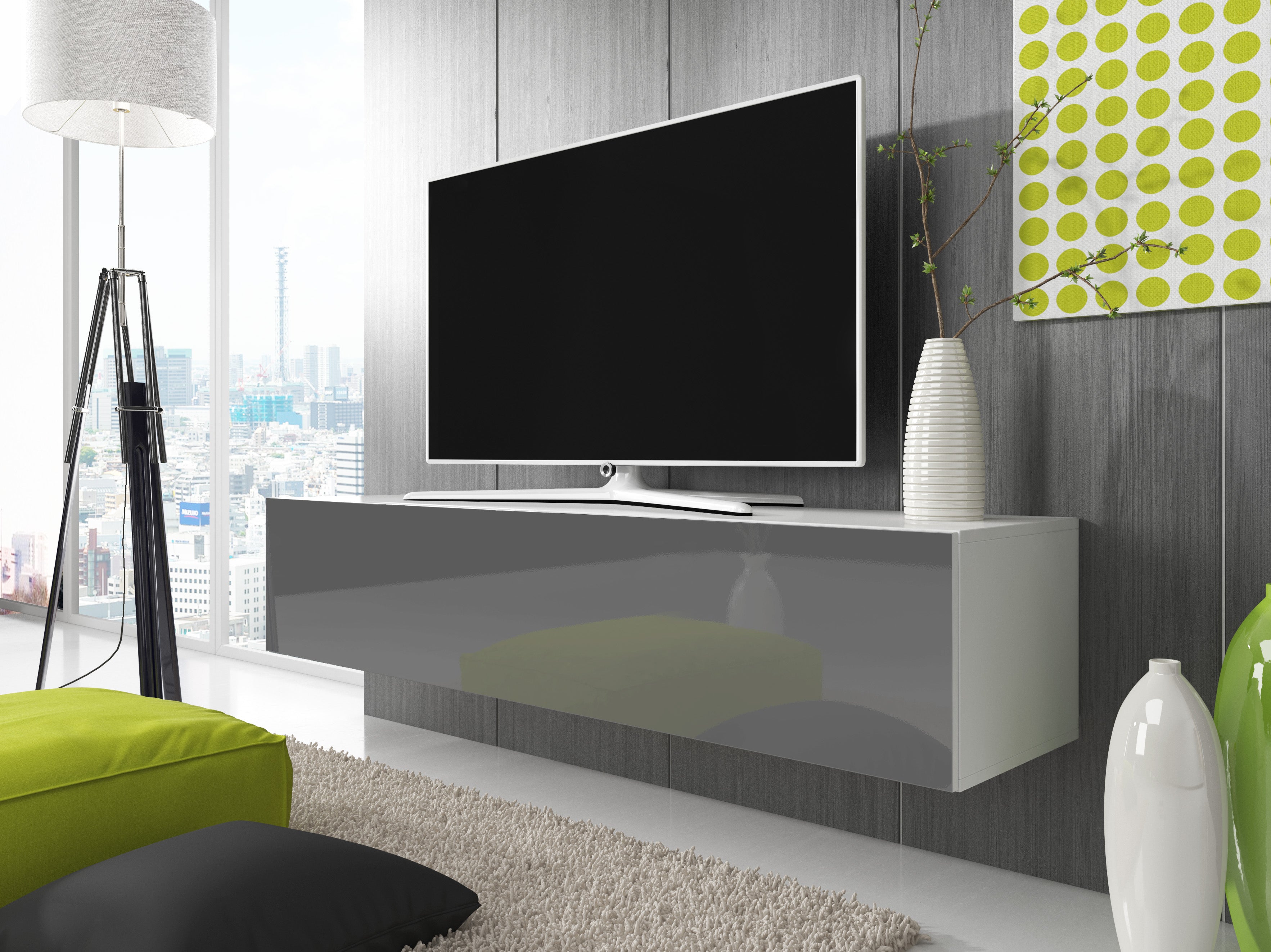 TV-Schrank FELIX 160cm Fronten Hochglanz