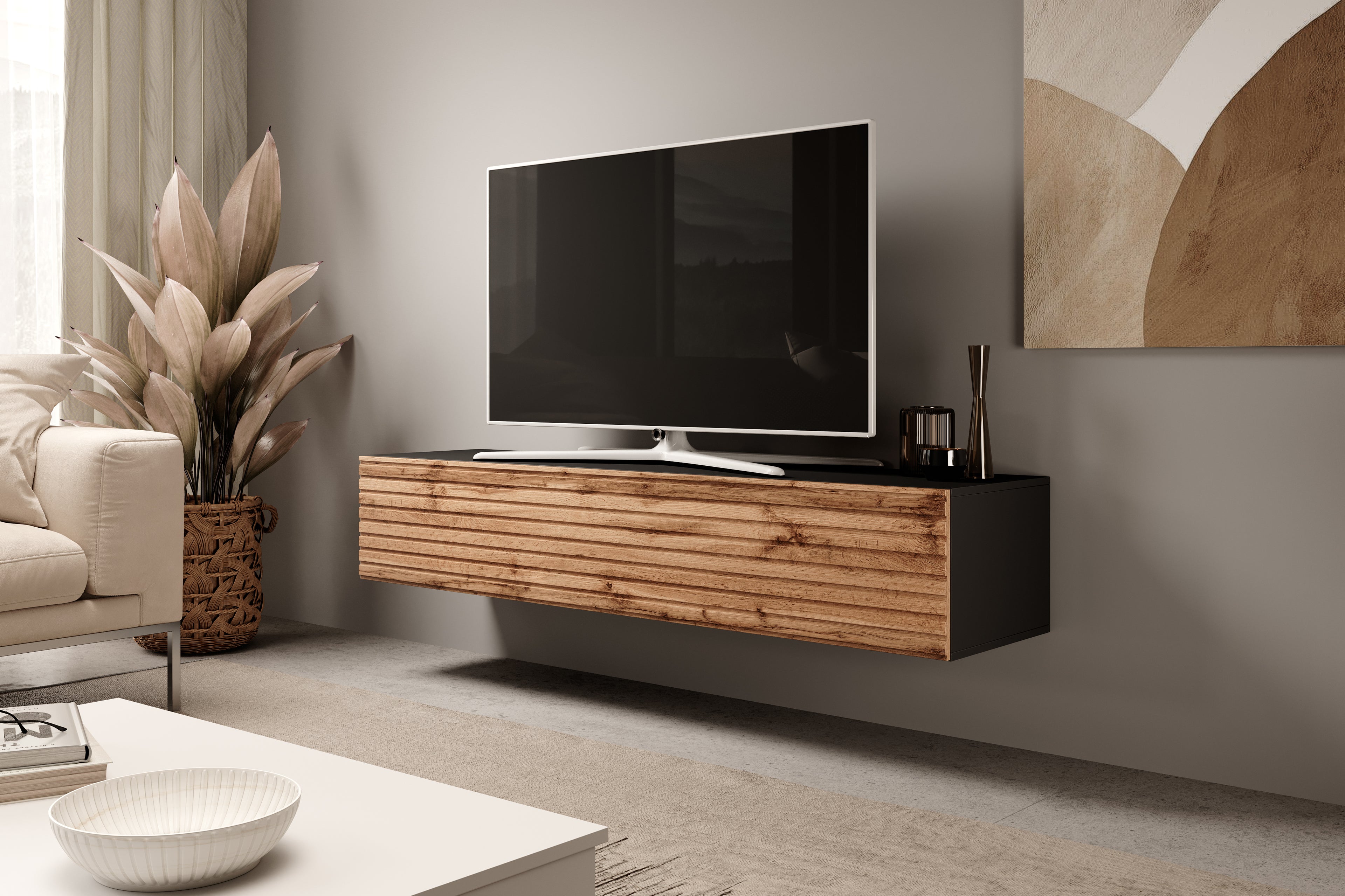 TV-Schrank Felix 160 cm Lamellen