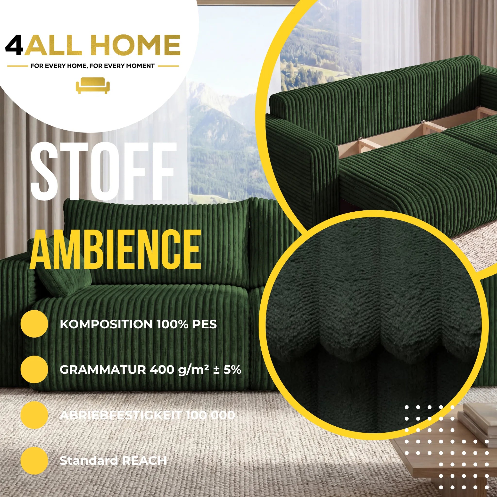 Sofa mit Schlaffunktion Kola Ambience