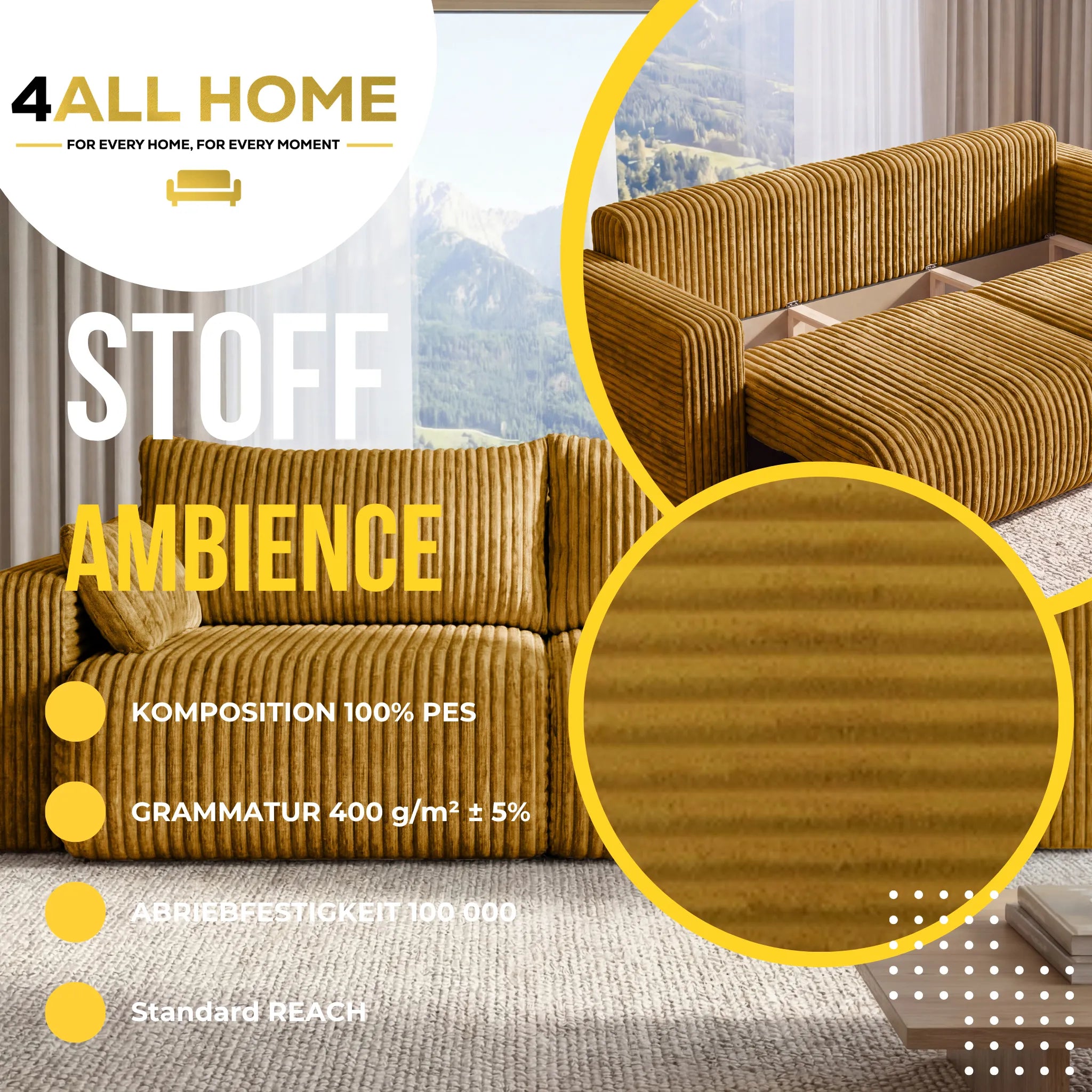 Sofa mit Schlaffunktion Kola Ambience
