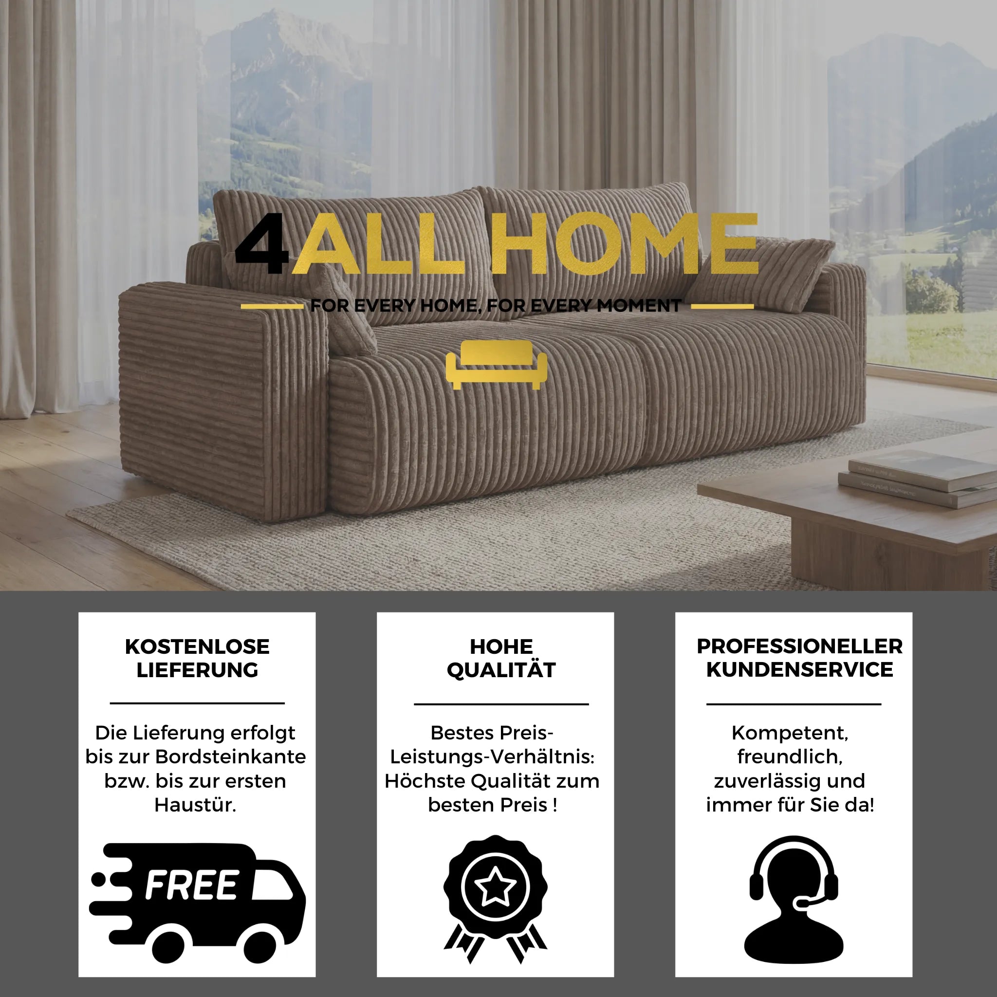 Sofa mit Schlaffunktion Kola Ambience