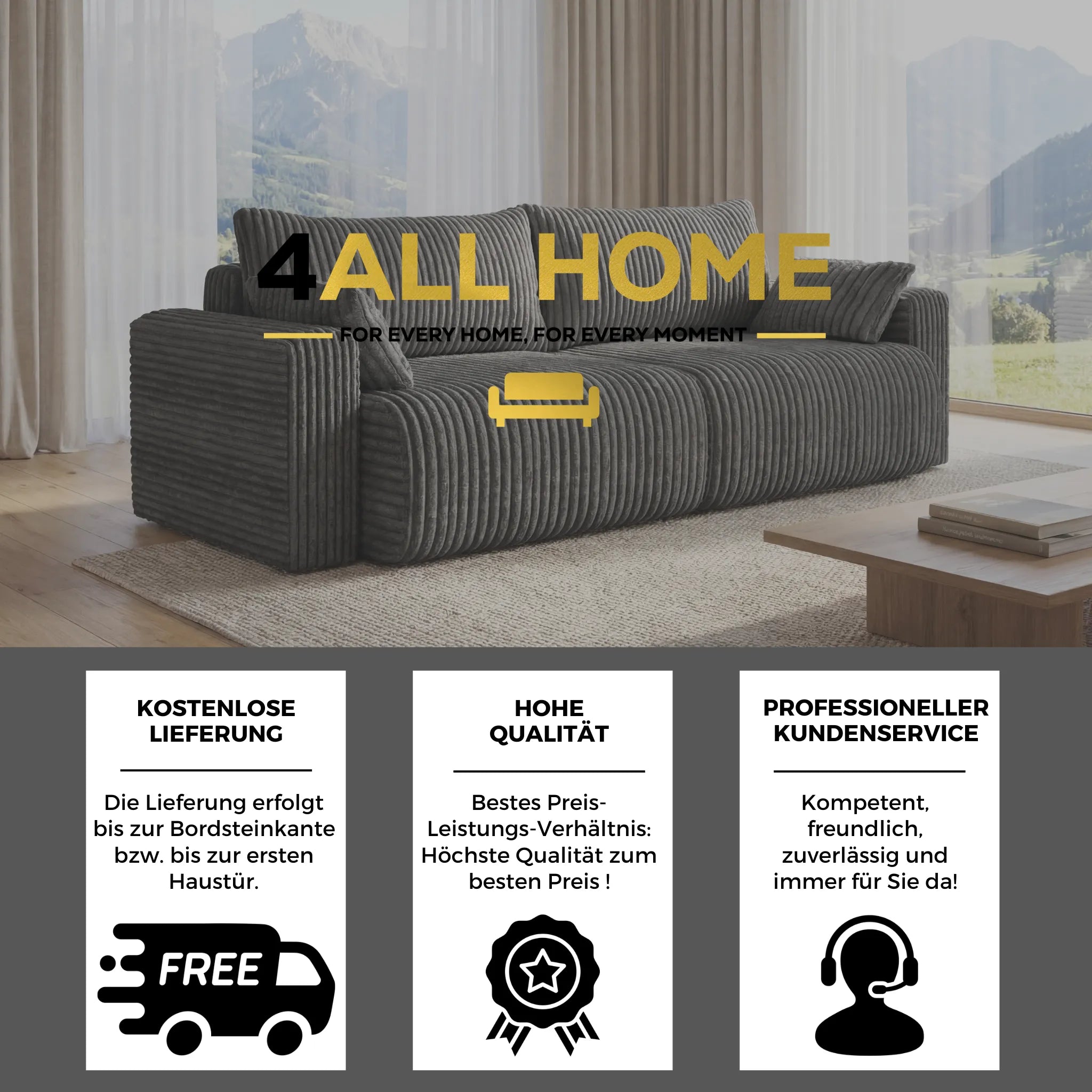 Sofa mit Schlaffunktion Kola Ambience