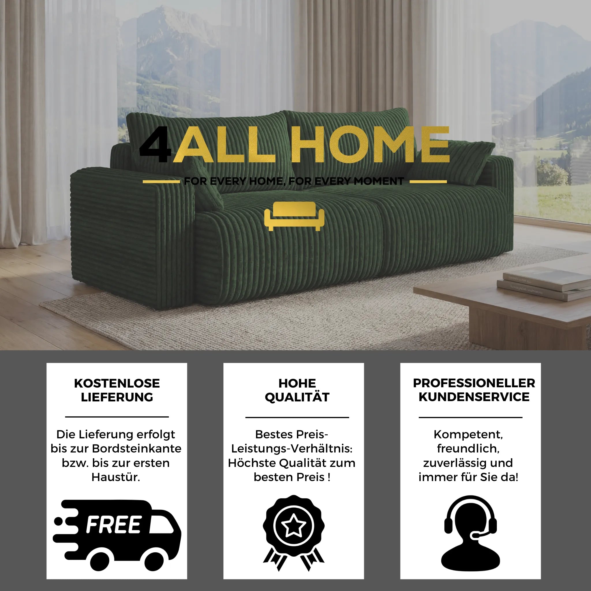 Sofa mit Schlaffunktion Kola Ambience