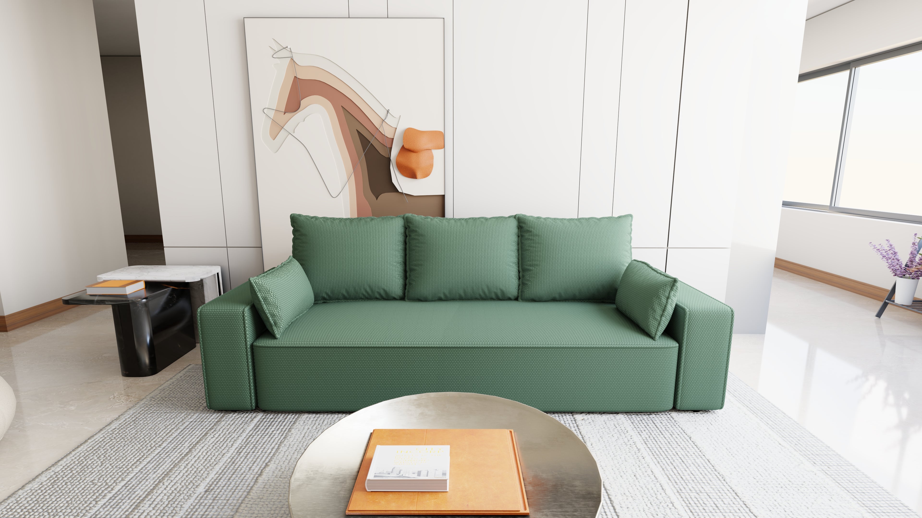 Sofa mit Schlaffunktion Veno Cord Onega