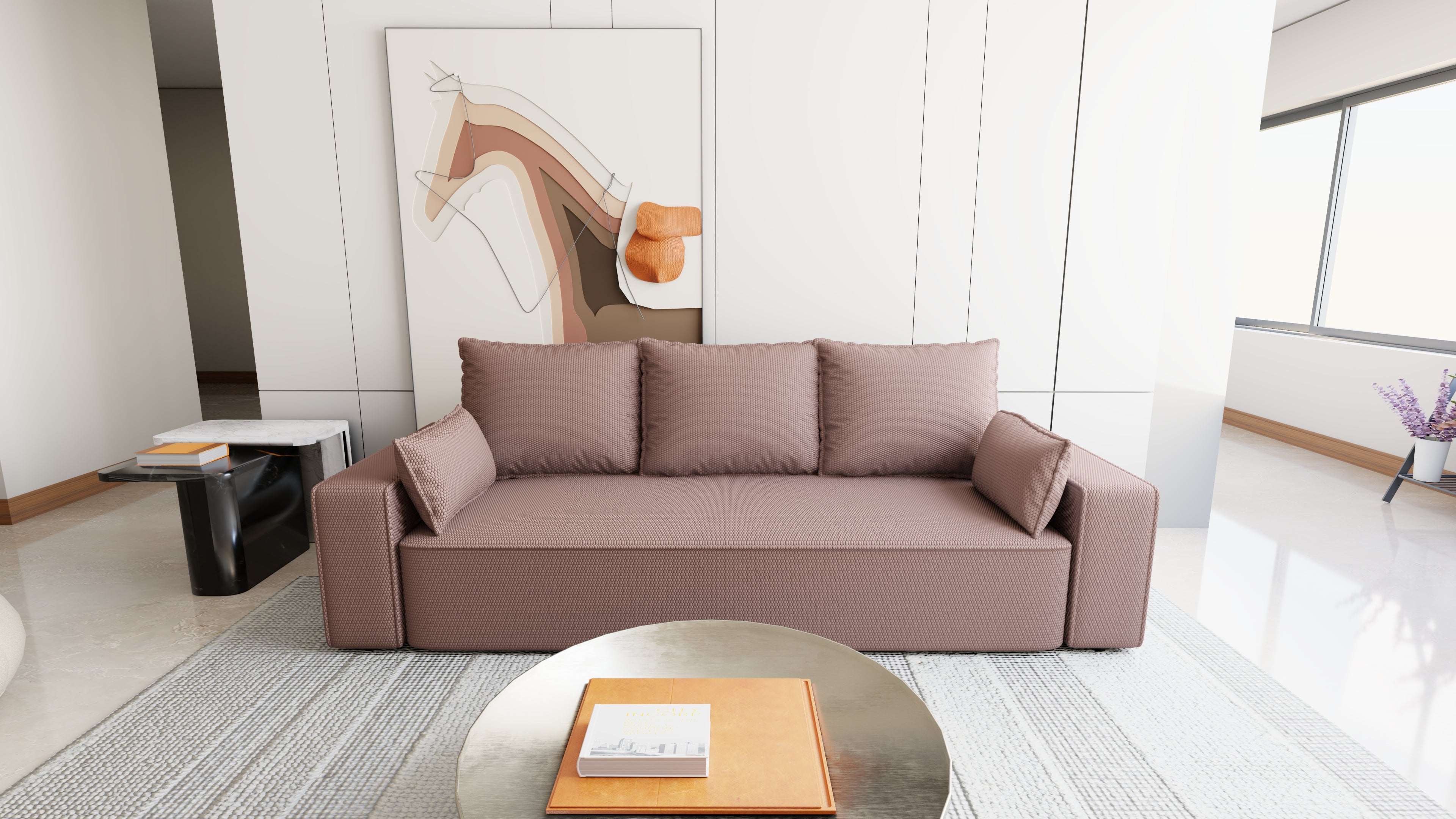 Sofa mit Schlaffunktion Veno Cord Onega