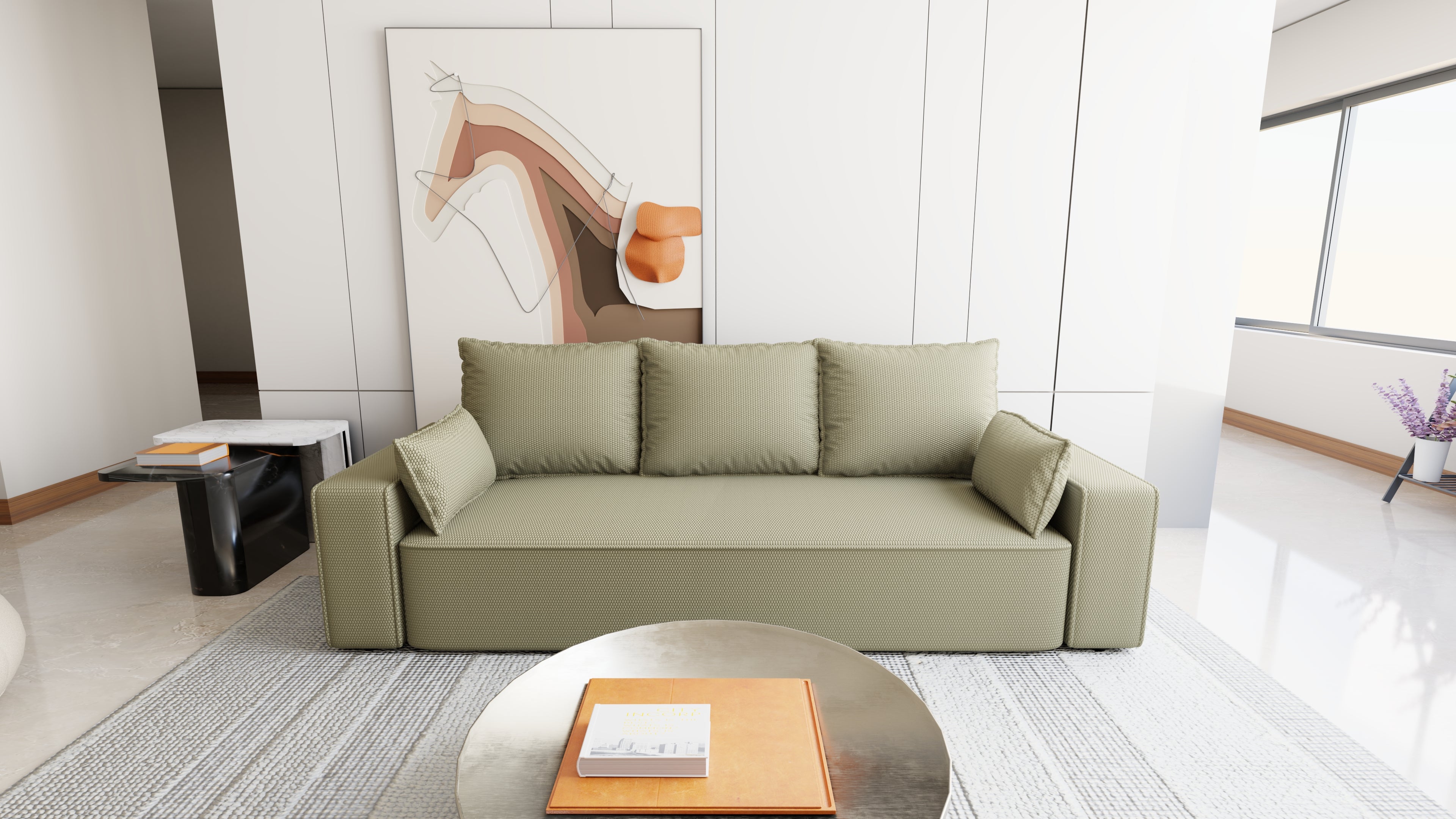 Sofa mit Schlaffunktion Veno Cord Onega