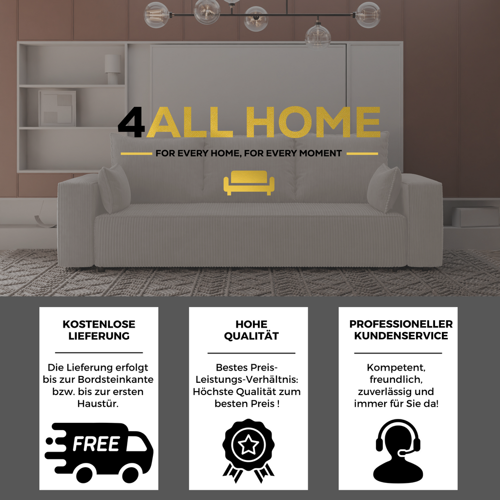 Sofa mit Schlaffunktion Veno Cord Poso