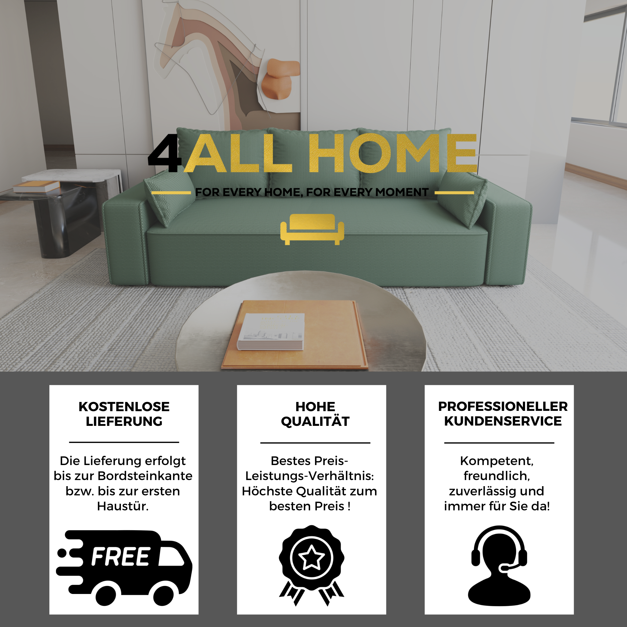 Sofa mit Schlaffunktion Veno Cord Onega