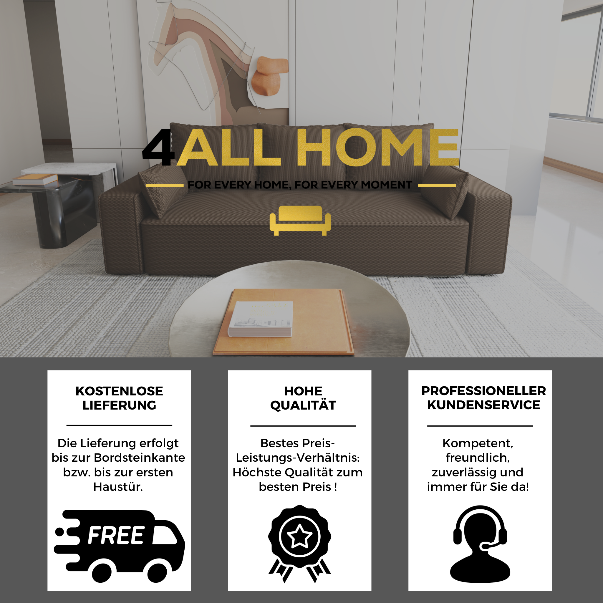 Sofa mit Schlaffunktion Veno Cord Onega