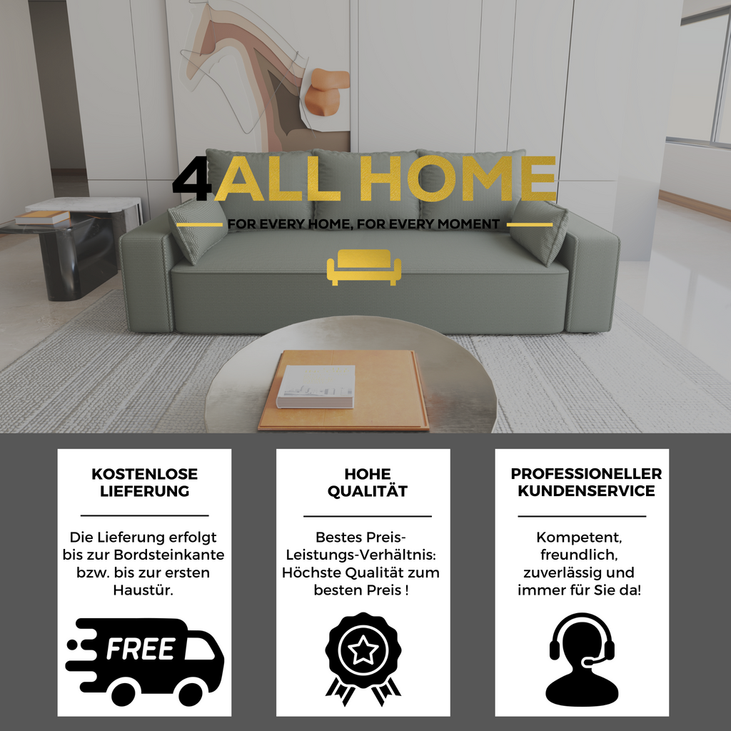 Sofa mit Schlaffunktion Veno Cord Onega