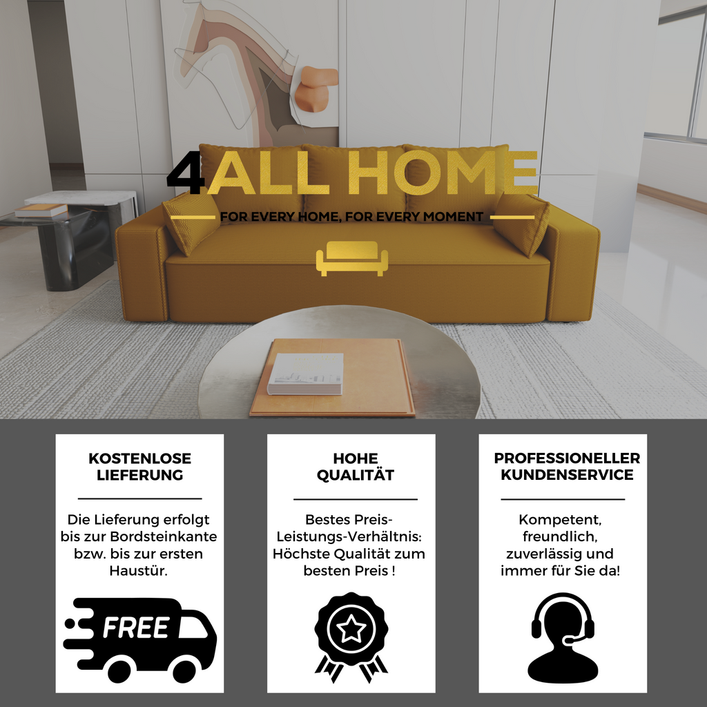 Sofa mit Schlaffunktion Veno Cord Onega