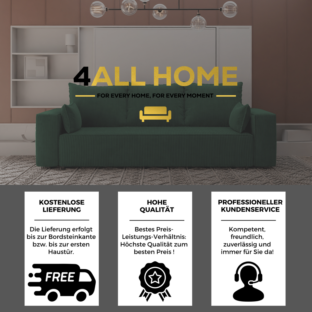 Sofa mit Schlaffunktion Veno Cord Poso