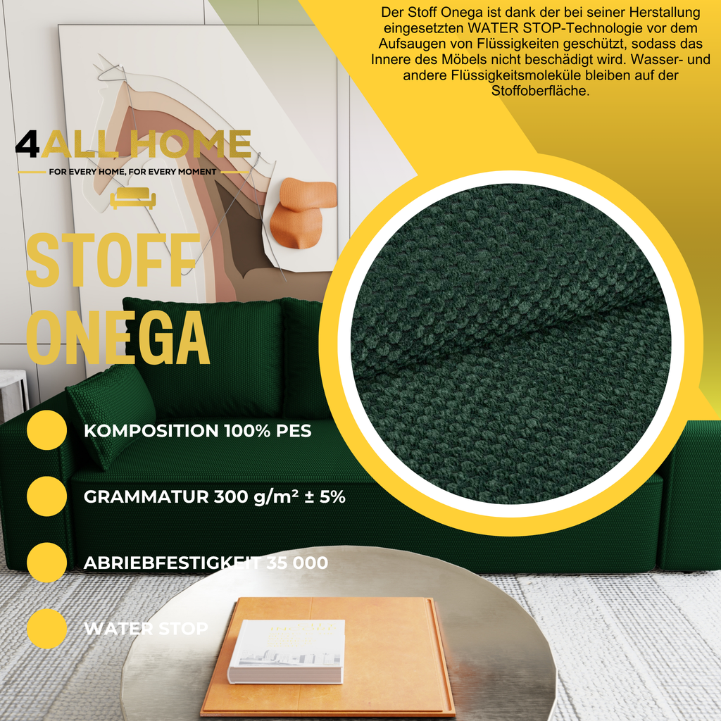 Sofa mit Schlaffunktion Veno Cord Onega