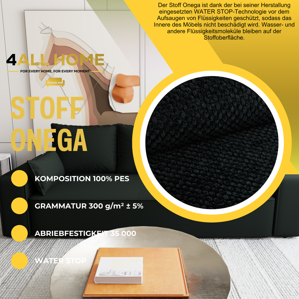 Sofa mit Schlaffunktion Veno Cord Onega