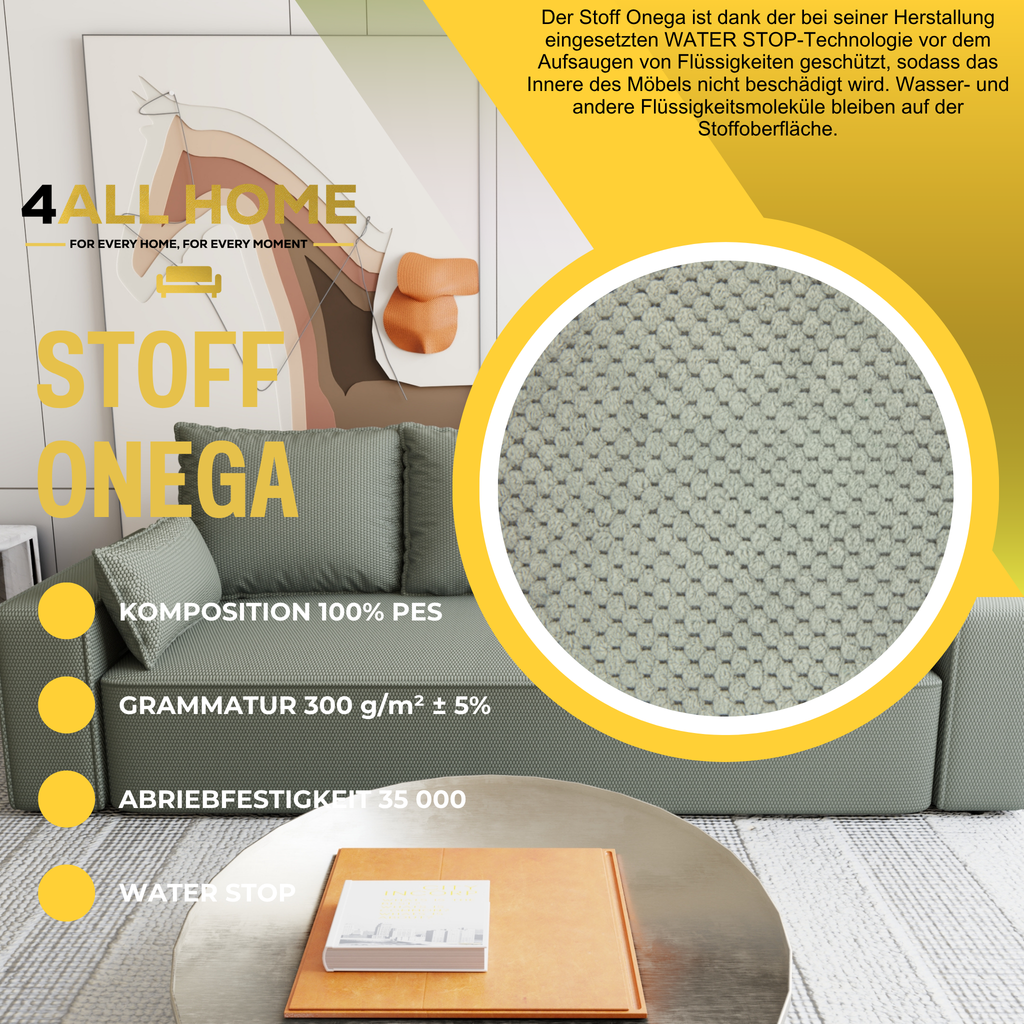 Sofa mit Schlaffunktion Veno Cord Onega