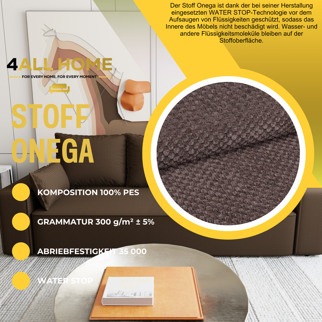 Sofa mit Schlaffunktion Veno Cord Onega