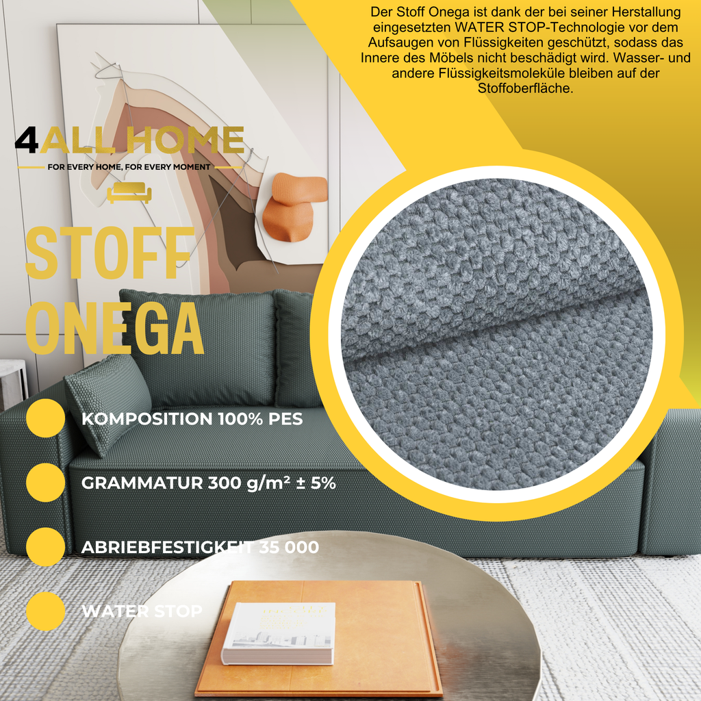Sofa mit Schlaffunktion Veno Cord Onega