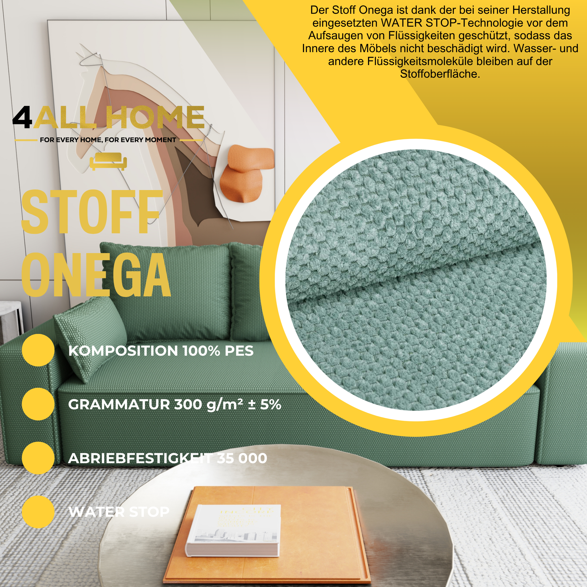 Sofa mit Schlaffunktion Veno Cord Onega