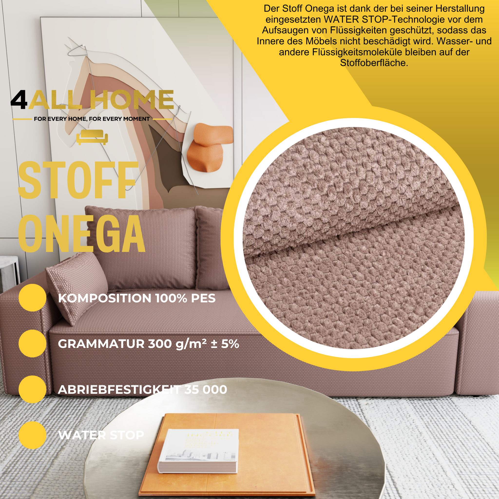 Sofa mit Schlaffunktion Veno Cord Onega