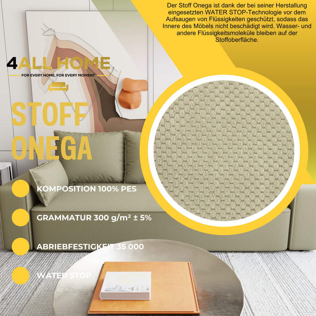 Sofa mit Schlaffunktion Veno Cord Onega