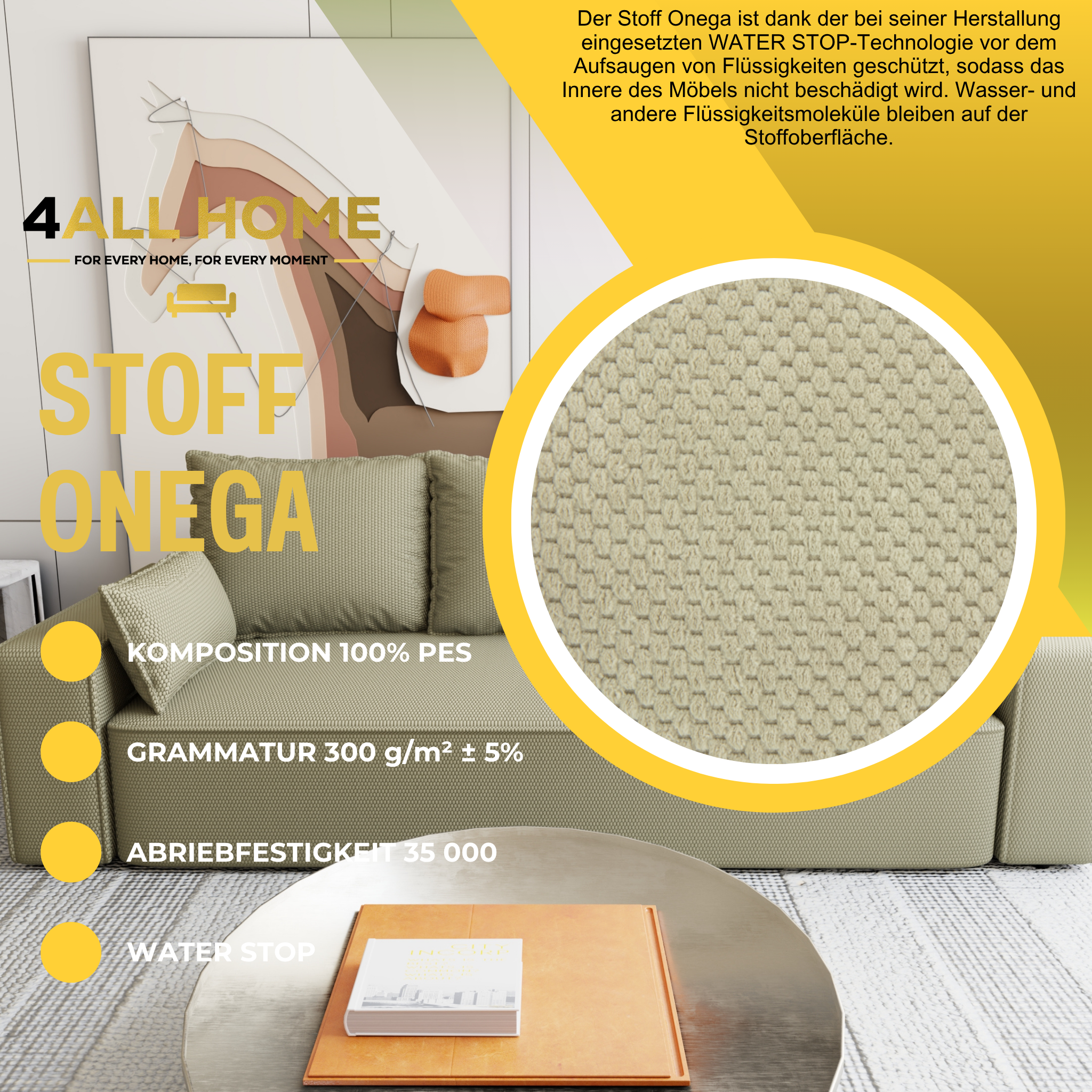 Sofa mit Schlaffunktion Veno Cord Onega