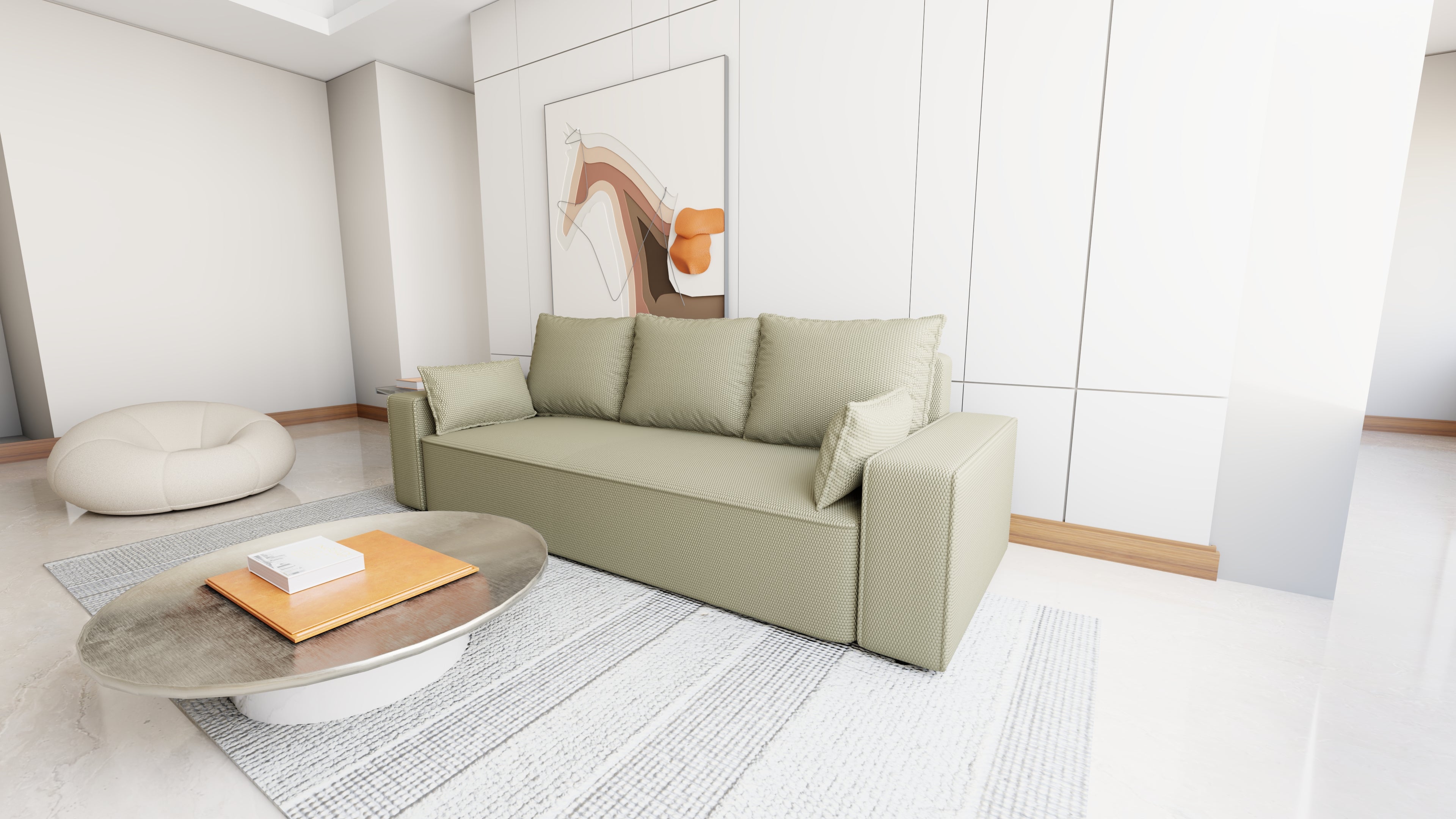 Sofa mit Schlaffunktion Veno Cord Onega