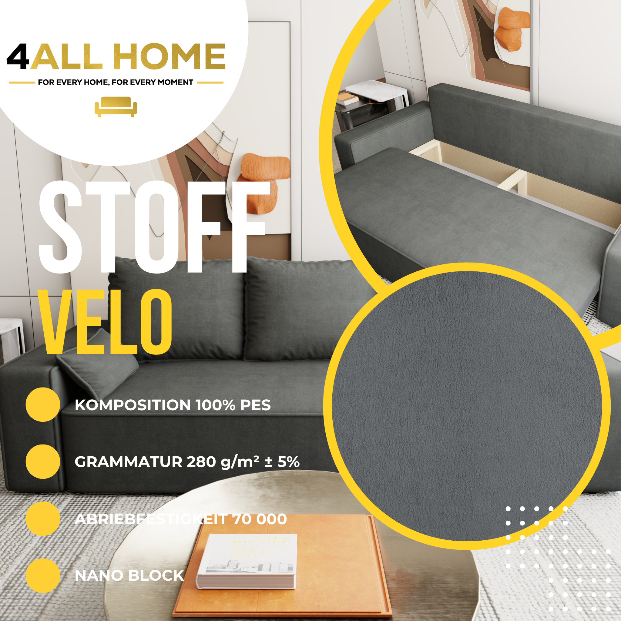 Sofa mit Schlaffunktion Veno Velo