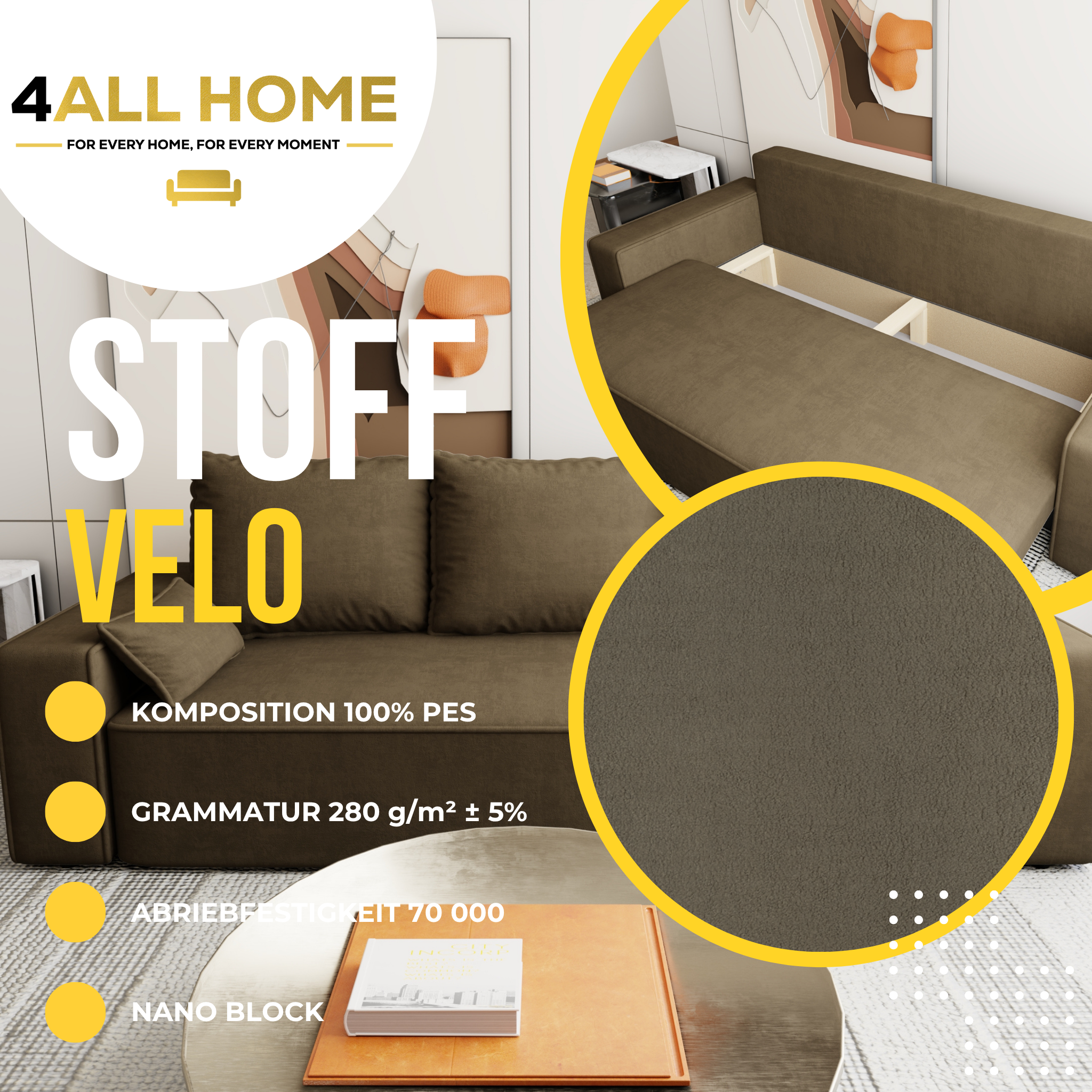 Sofa mit Schlaffunktion Veno Velo