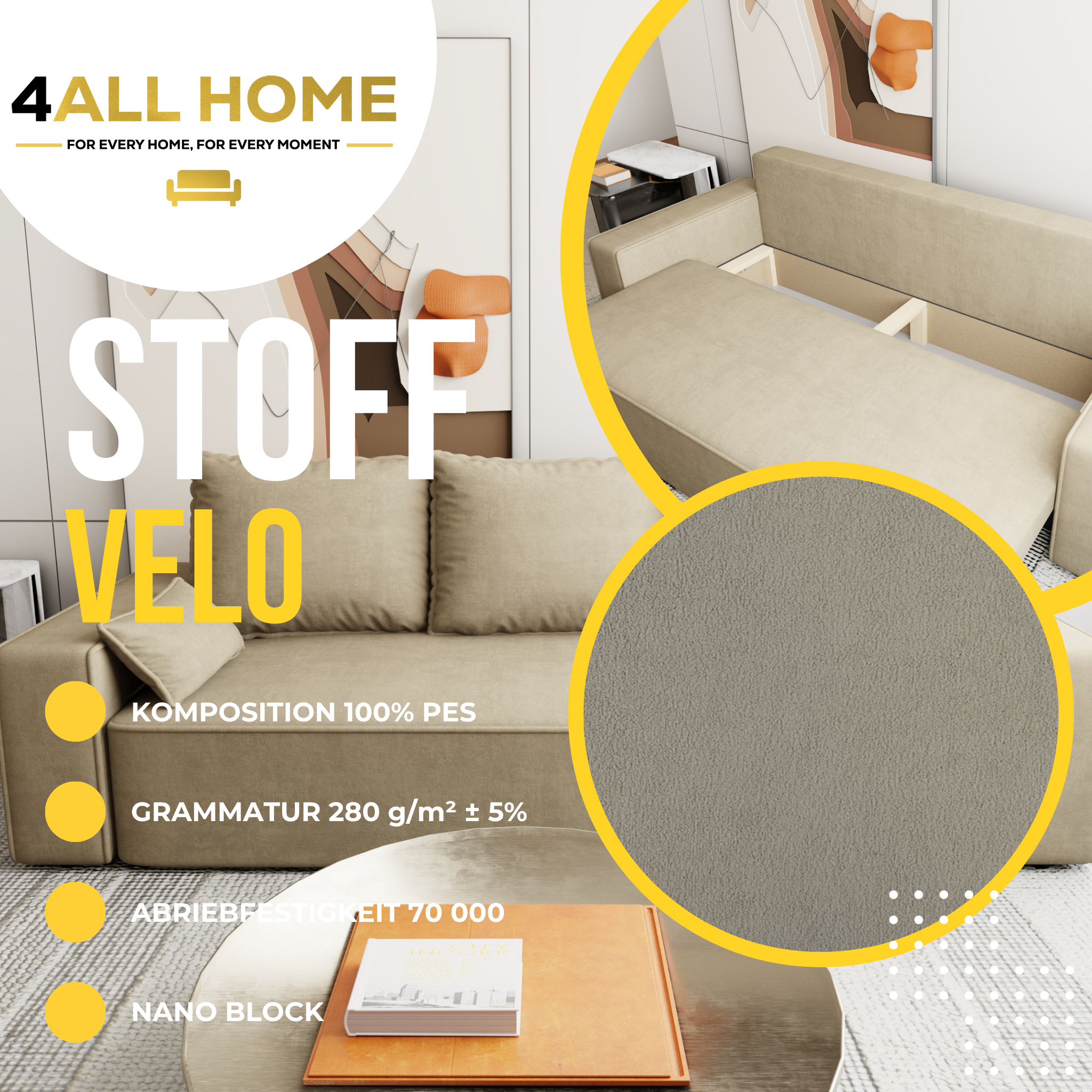 Sofa mit Schlaffunktion Veno Velo