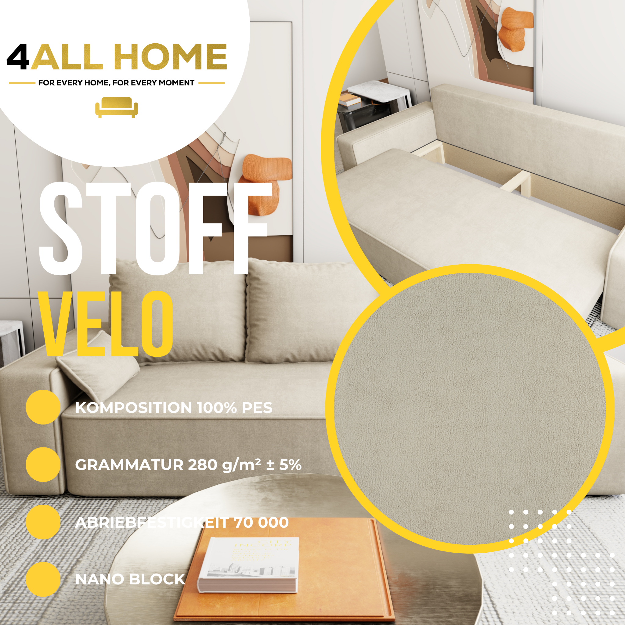 Sofa mit Schlaffunktion Veno Velo
