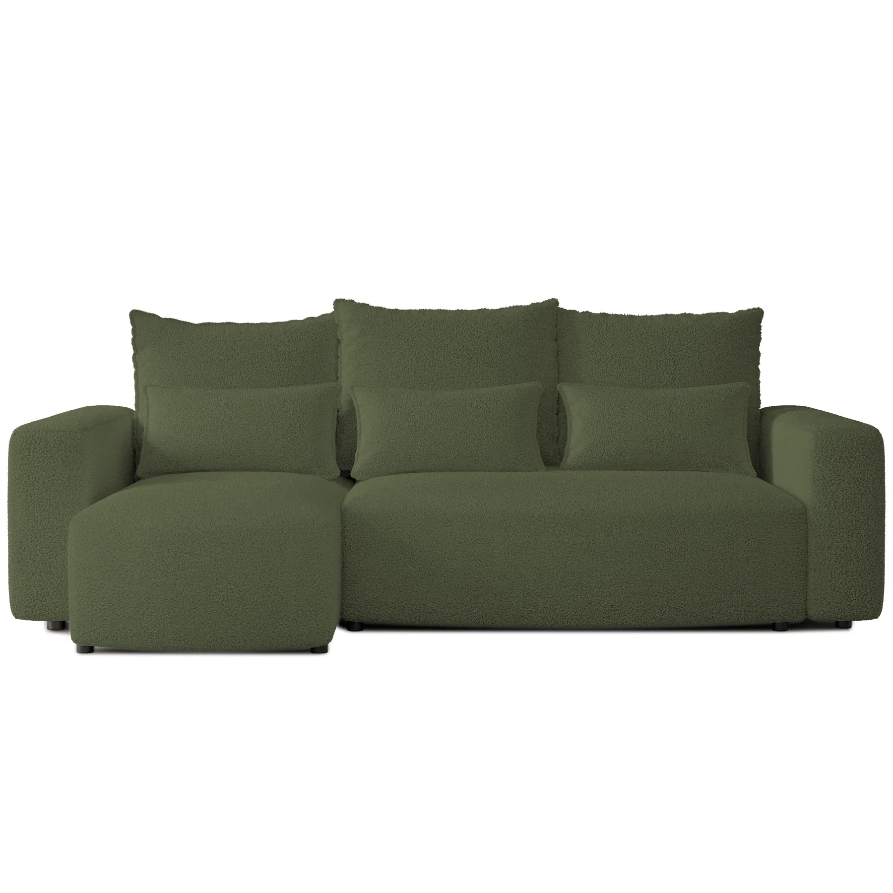 Ecksofa mit Schlaffunktion Travis Boucle