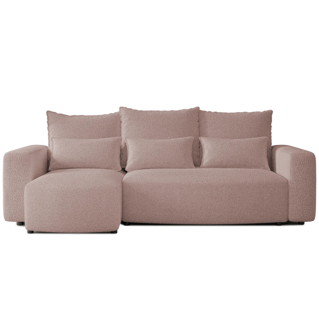 Ecksofa mit Schlaffunktion Travis Boucle