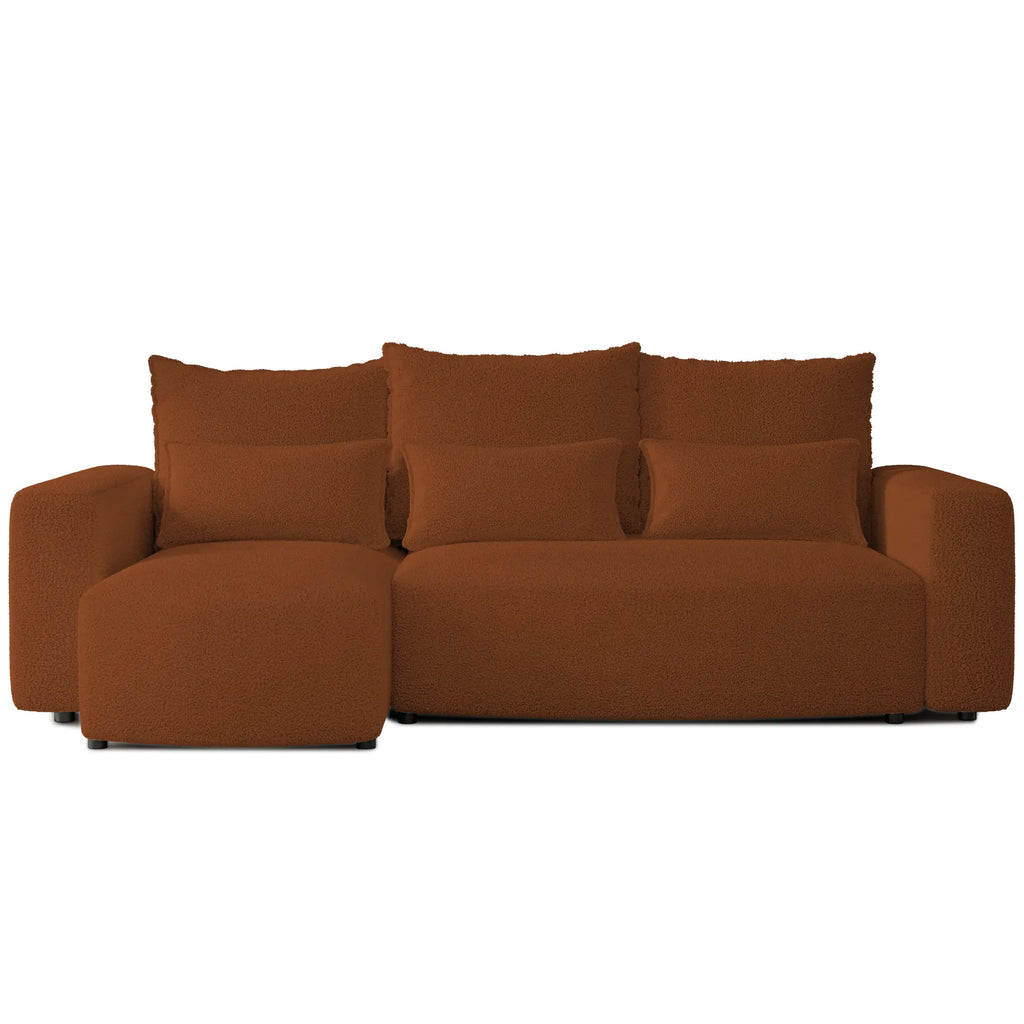 Ecksofa mit Schlaffunktion Travis Boucle