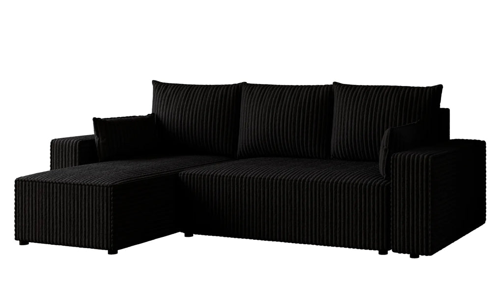 Ecksofa mit Schlaffunktion – Tobi Cordstoff Ambience, L-Form