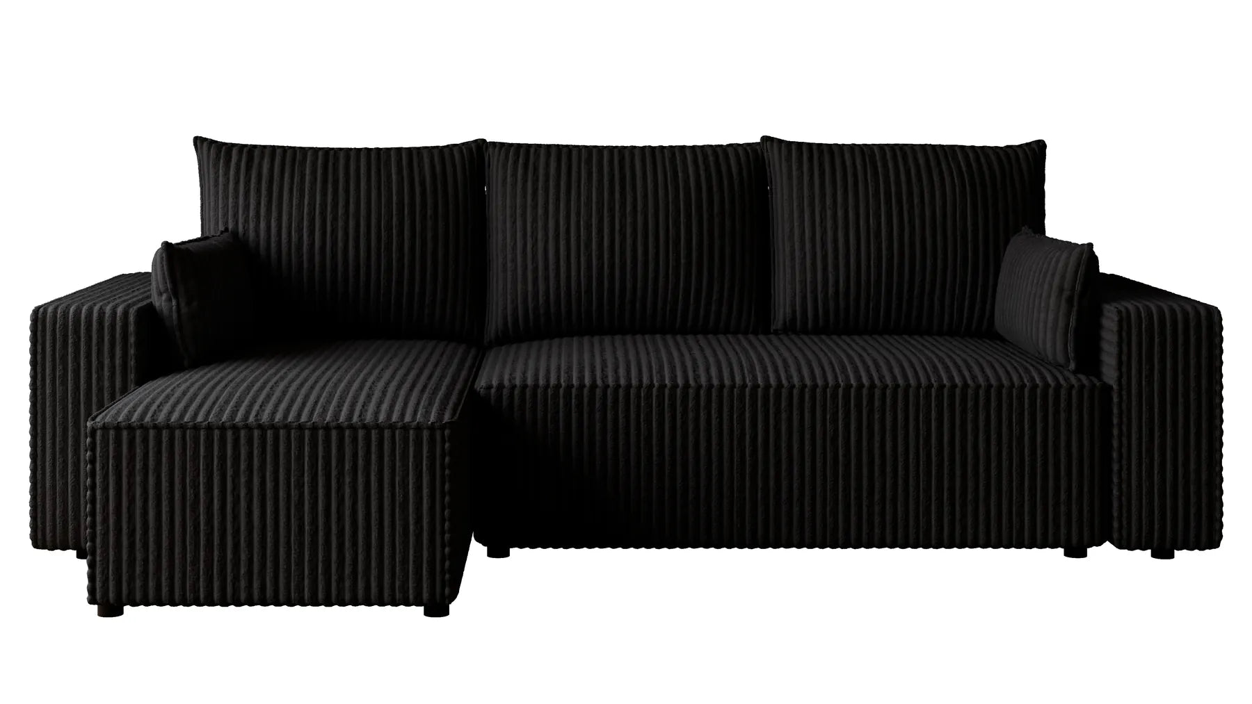 Ecksofa mit Schlaffunktion – Tobi Cordstoff Ambience, L-Form