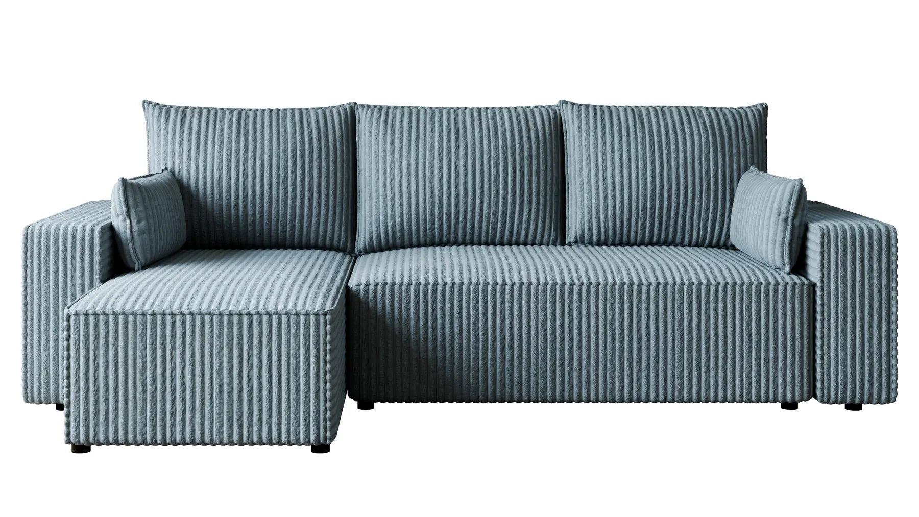 Ecksofa mit Schlaffunktion – Tobi Cordstoff Ambience, L-Form