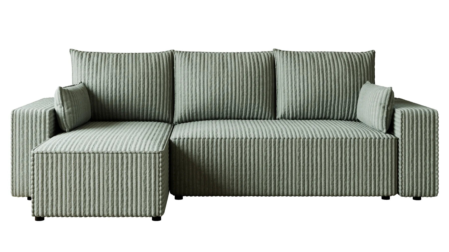 Ecksofa mit Schlaffunktion – Tobi Cordstoff Ambience, L-Form