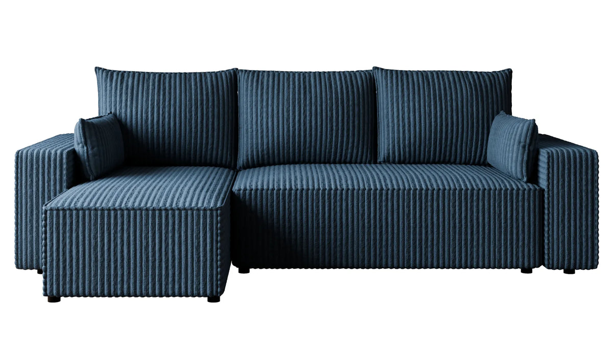 Ecksofa mit Schlaffunktion – Tobi Cordstoff Ambience, L-Form