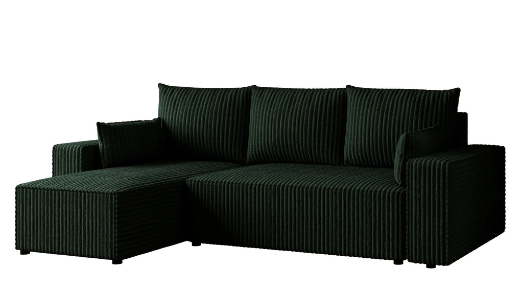 Ecksofa mit Schlaffunktion – Tobi Cordstoff Ambience, L-Form