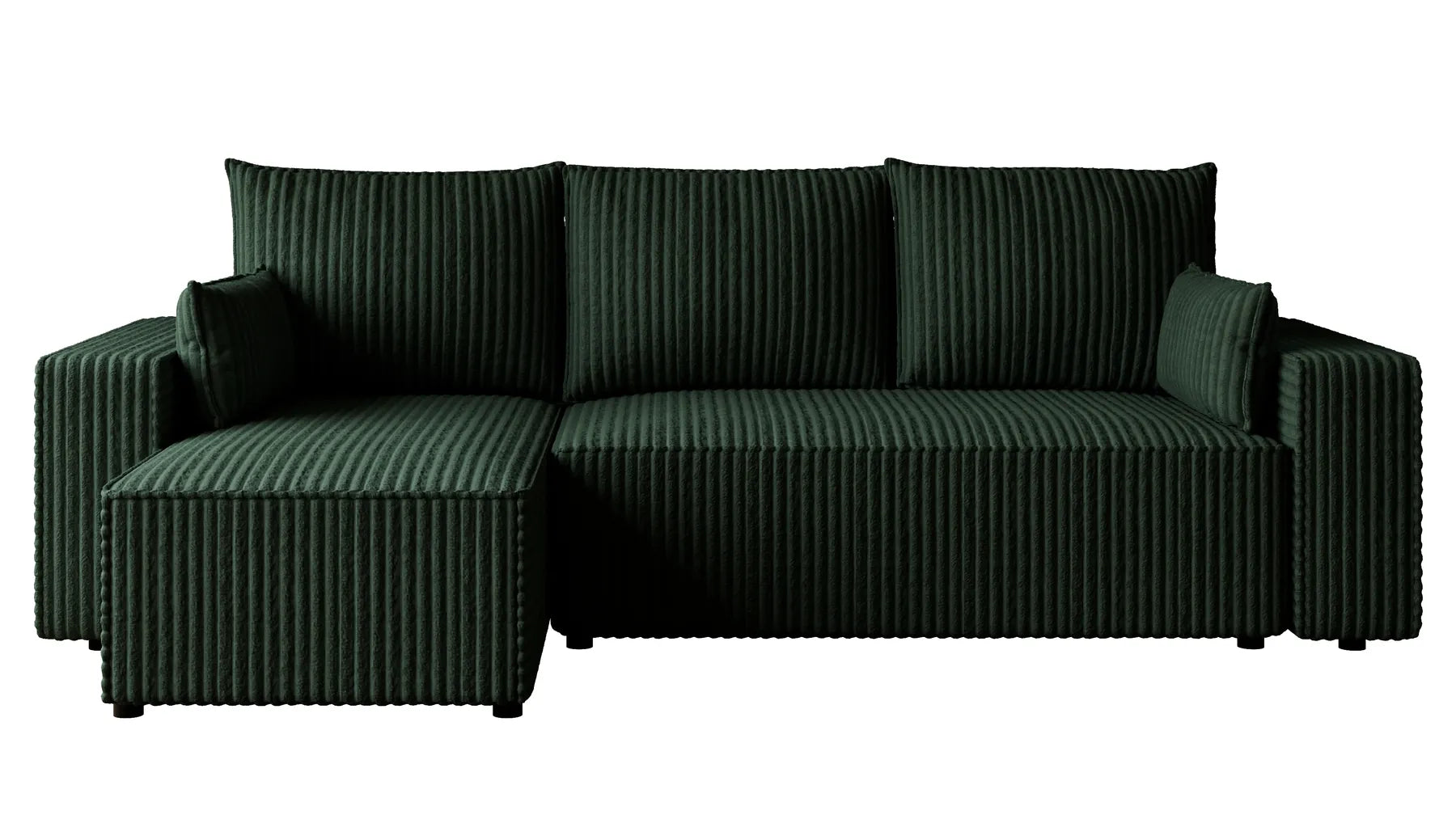 Ecksofa mit Schlaffunktion – Tobi Cordstoff Ambience, L-Form