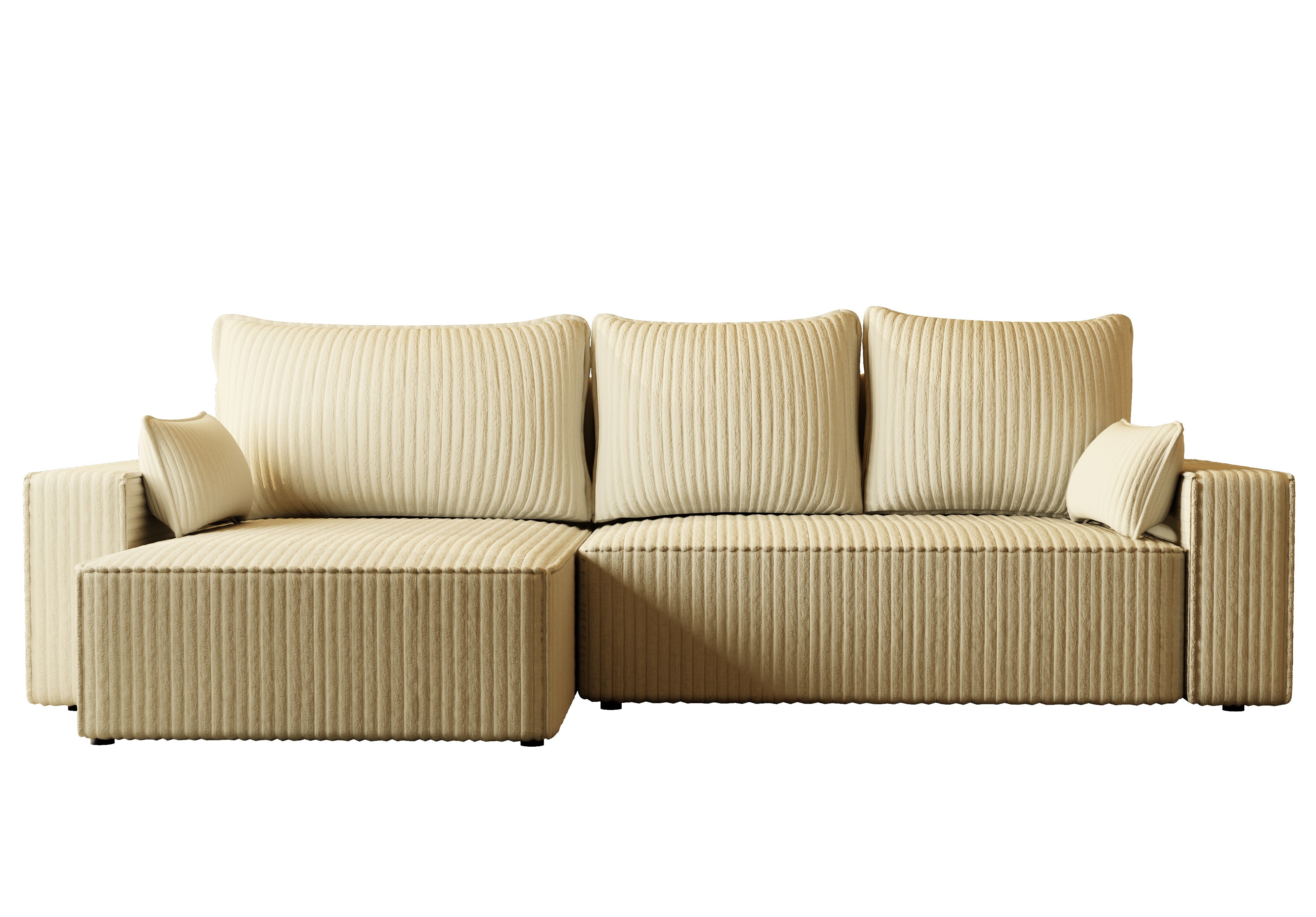 XL Ecksofa mit Schlaffunktion Tobi Cord Felipo