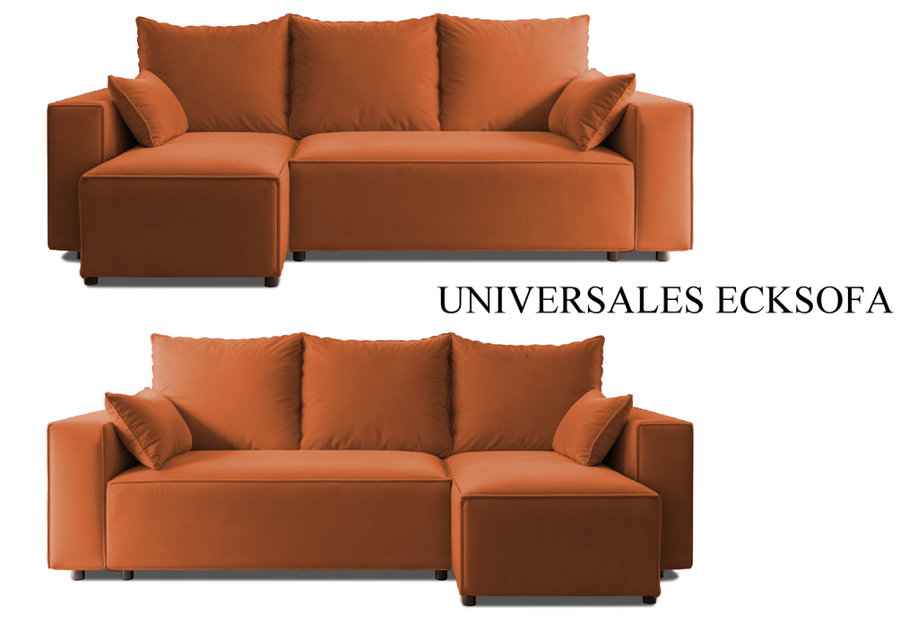 Ecksofa mit Schlaffunktion Tobi Velour