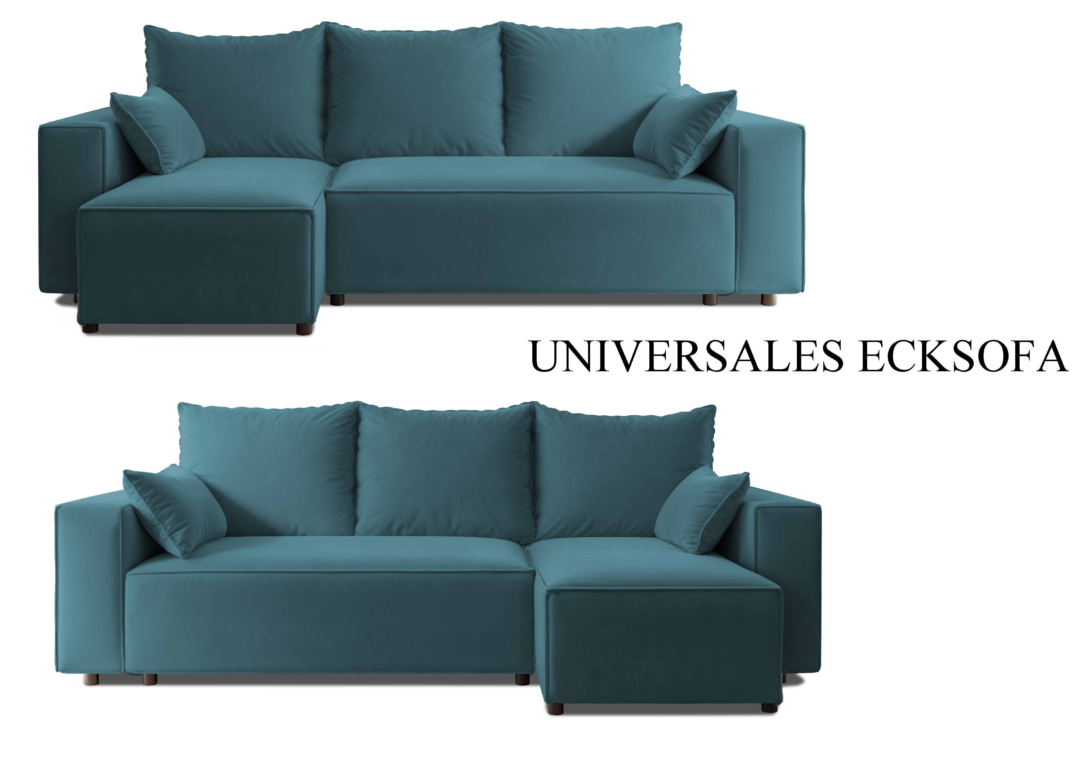 Ecksofa mit Schlaffunktion Tobi Velour