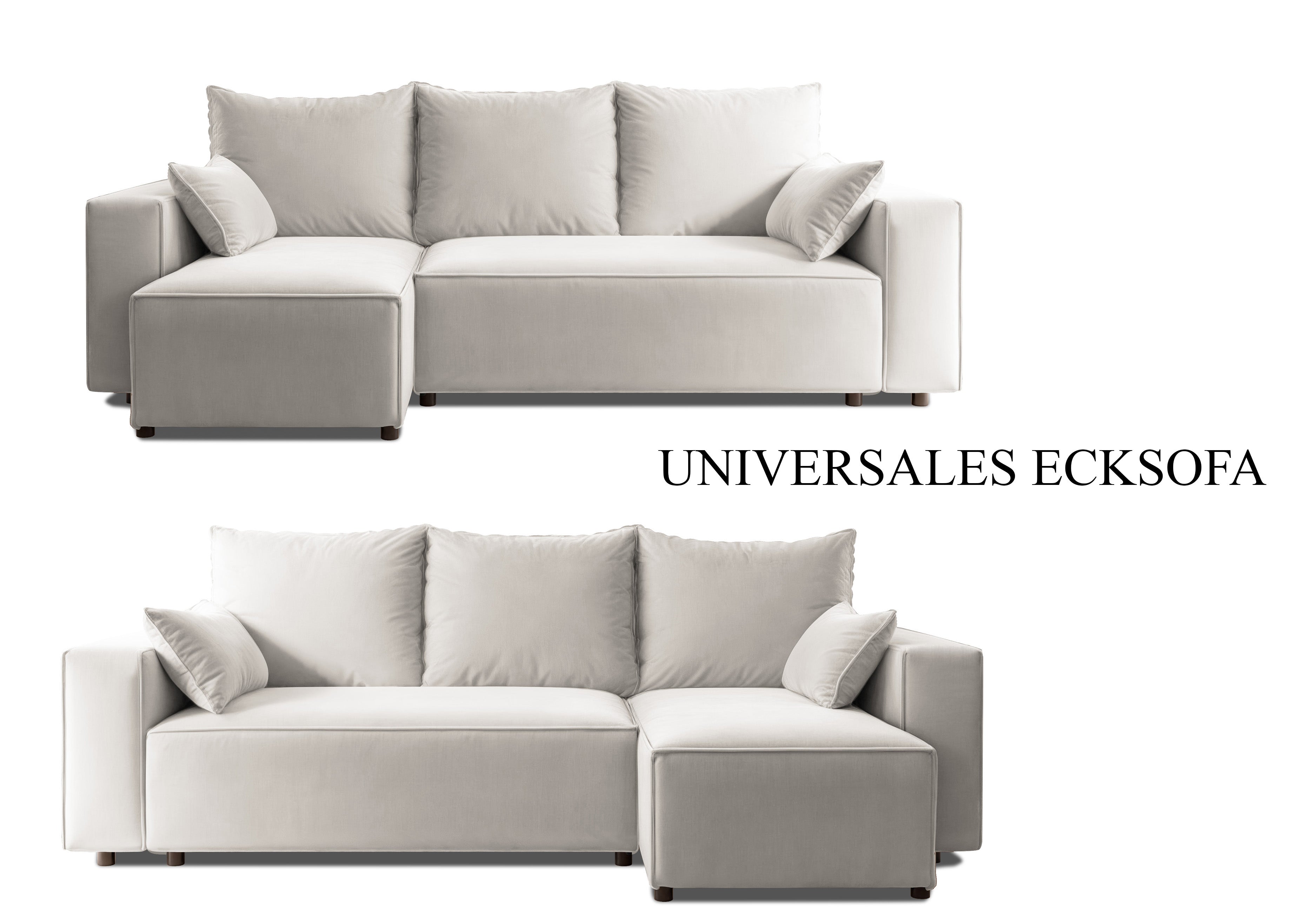 Ecksofa mit Schlaffunktion Tobi Velour