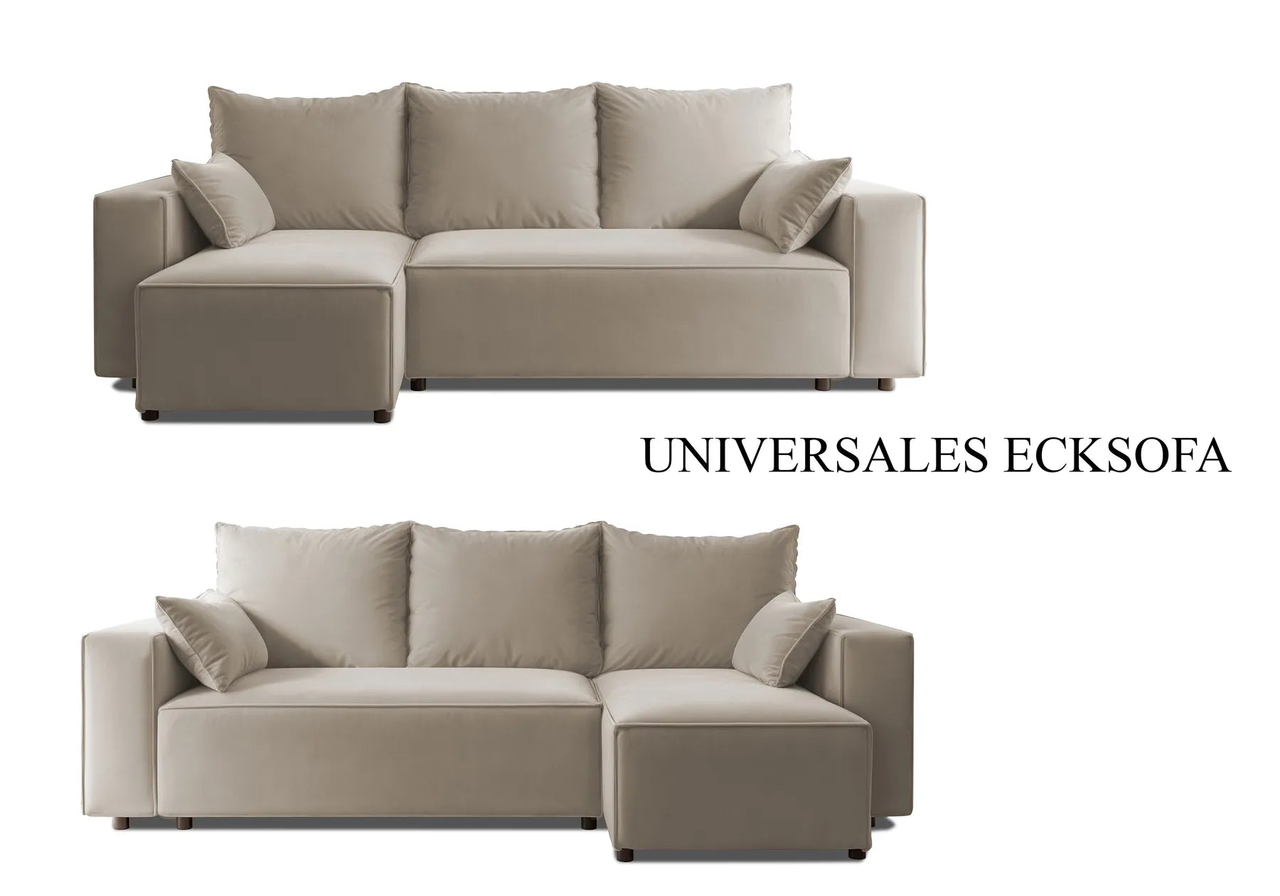 Ecksofa mit Schlaffunktion Tobi Velour