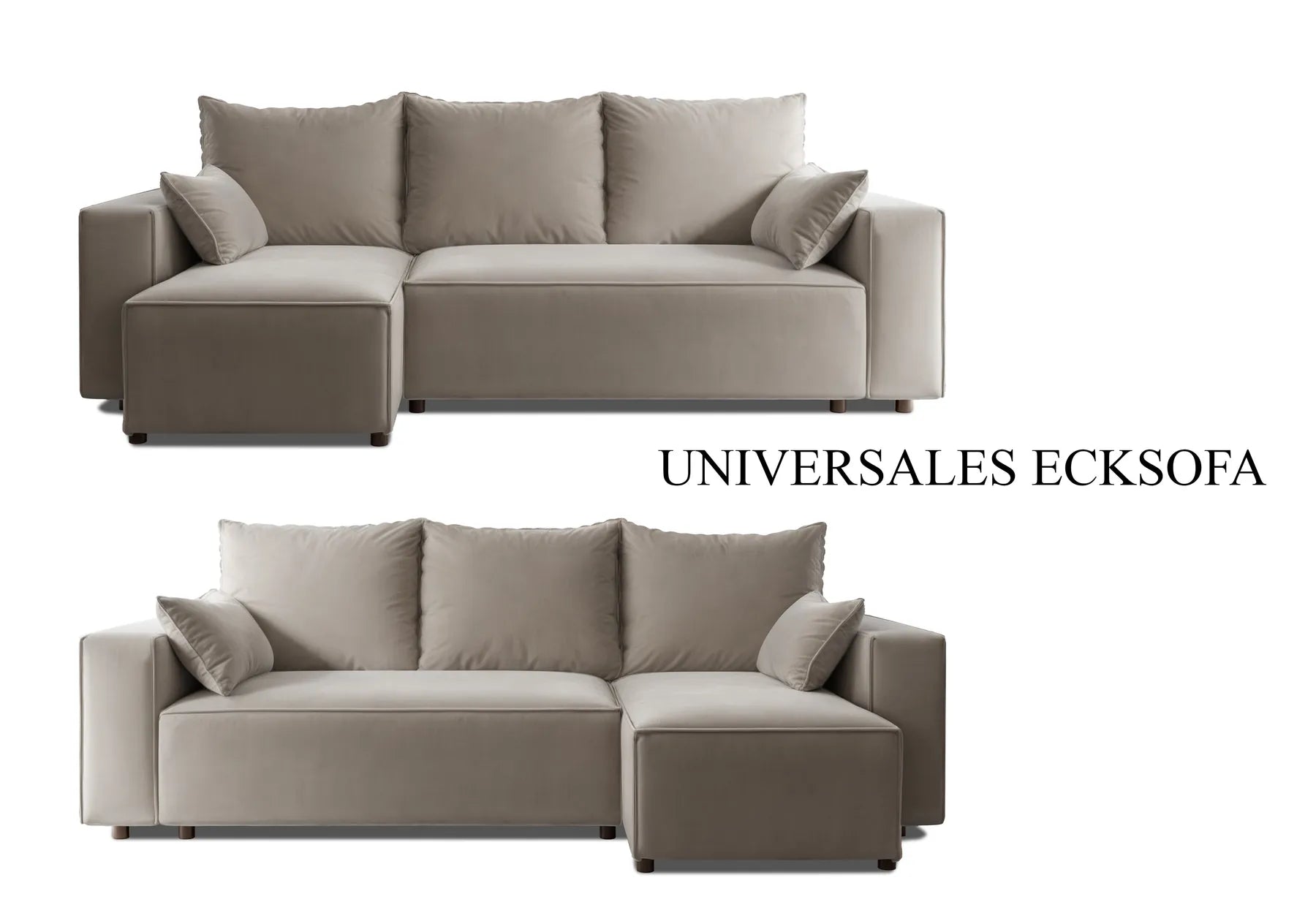 Ecksofa mit Schlaffunktion Tobi Velour