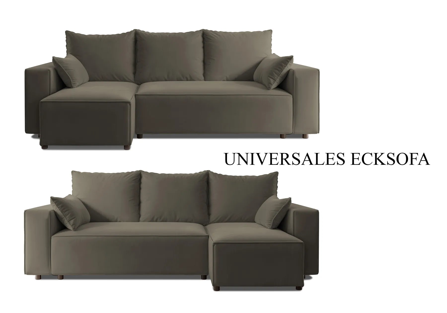 Ecksofa mit Schlaffunktion Tobi Velour