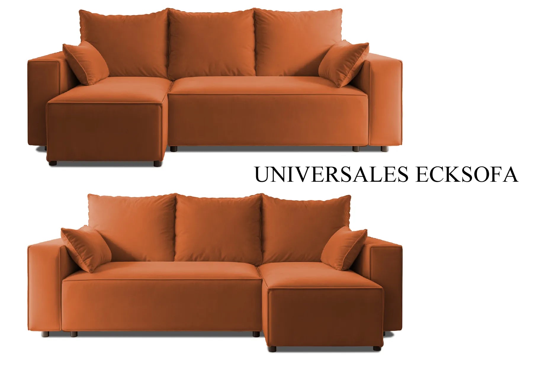 Ecksofa mit Schlaffunktion Tobi Velour