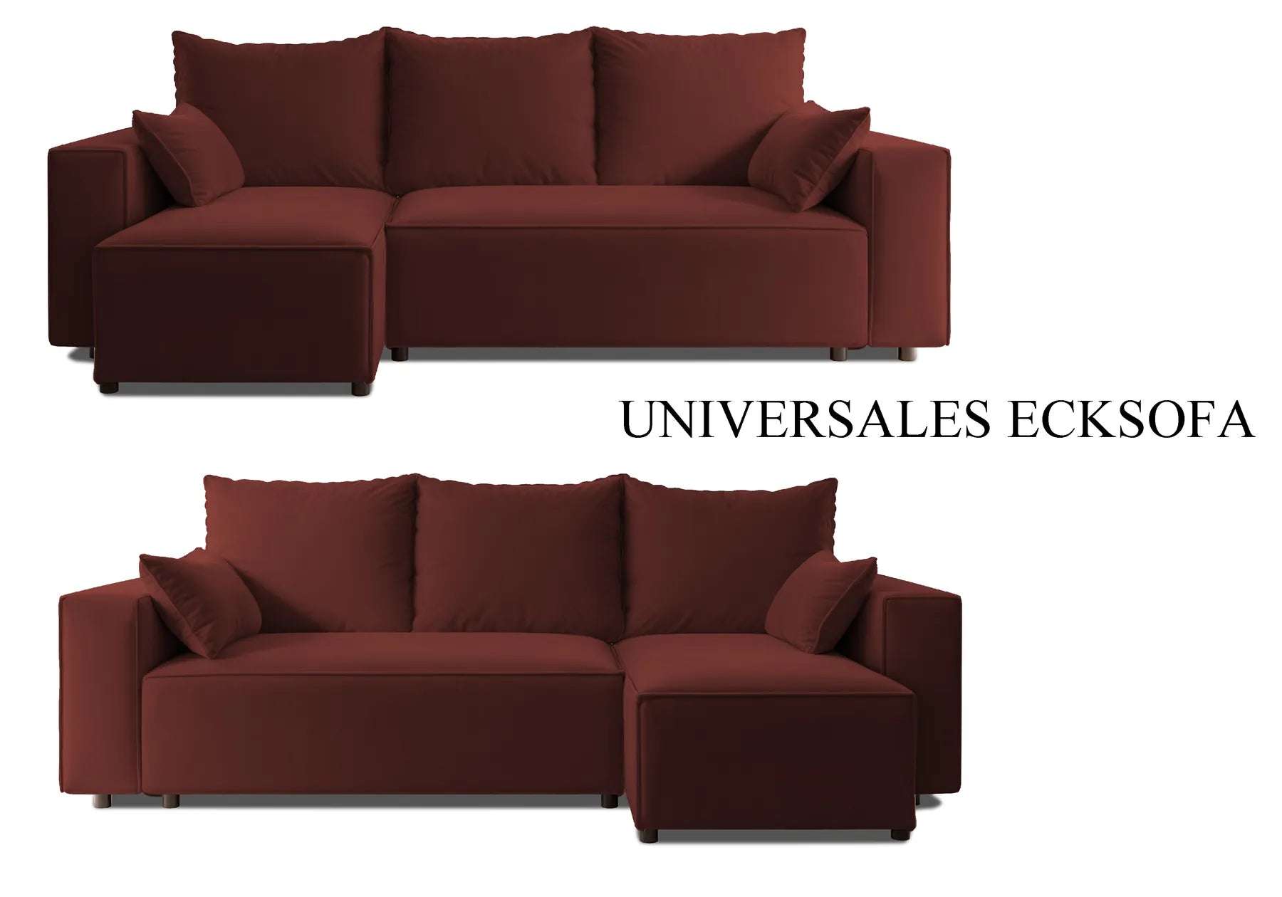Ecksofa mit Schlaffunktion Tobi Velour